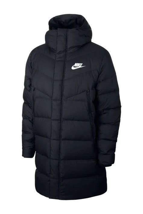 Zwarte Nike Lange winterjassen heren online kopen 